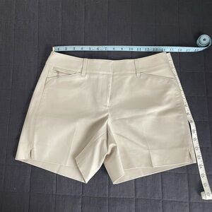 White House Black Market Tan Shorts Tailored Structured Design